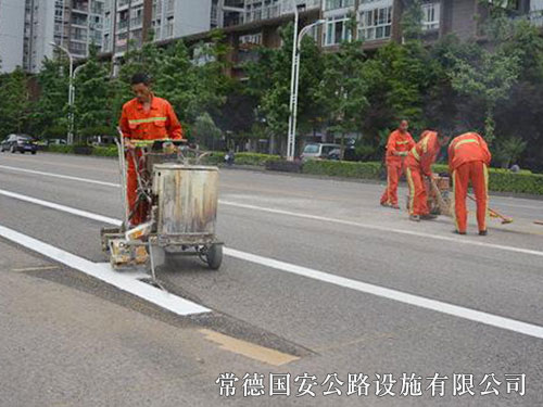 汉寿县城区道路标志标线工程